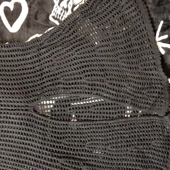 KILLSTAR XXL BLACK WIDOWS PREY KNIT SKIRT MINI LINED - Picture 6 of 12